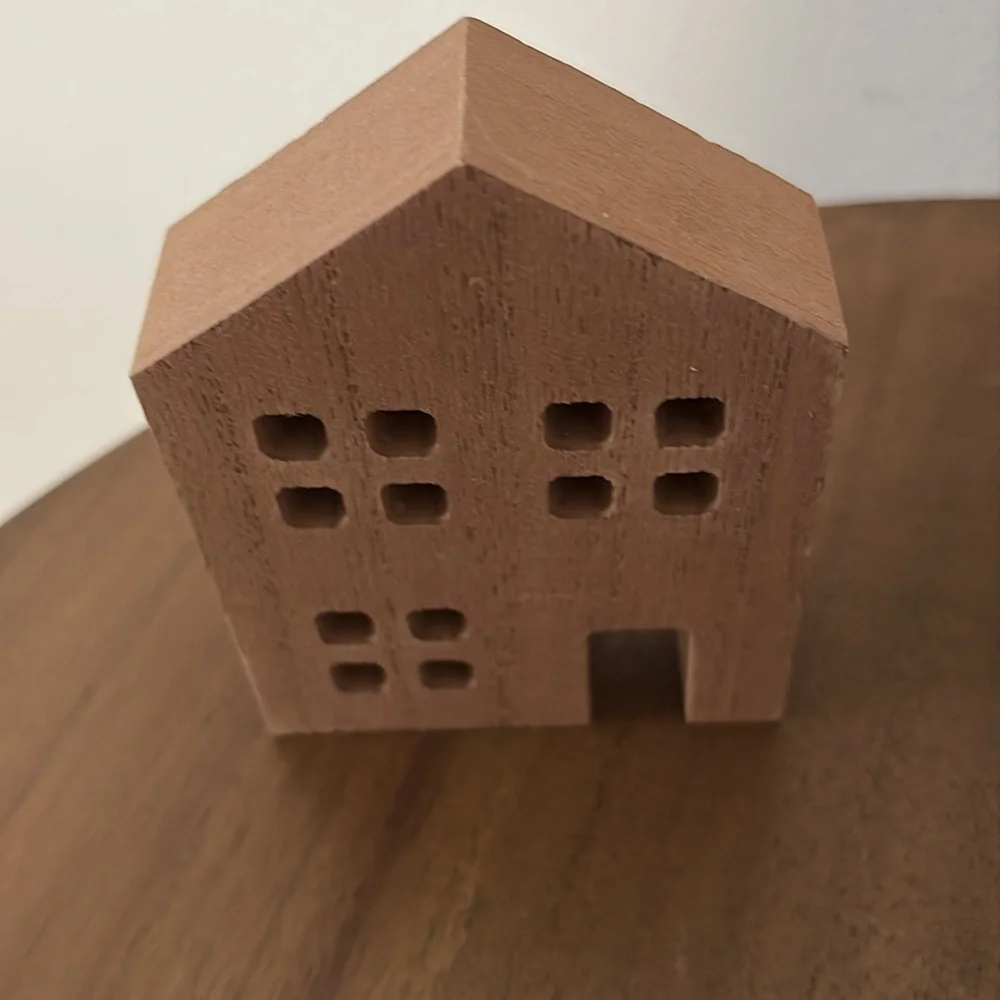 Charming Trio of Miniature House Decor - Brown, Gray, and White